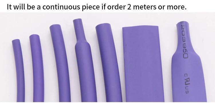 Tubo Termoretraibile Grigio 1 Pollice (25mm) 2:1 Poliolefina &ndash; Venduto A Piede