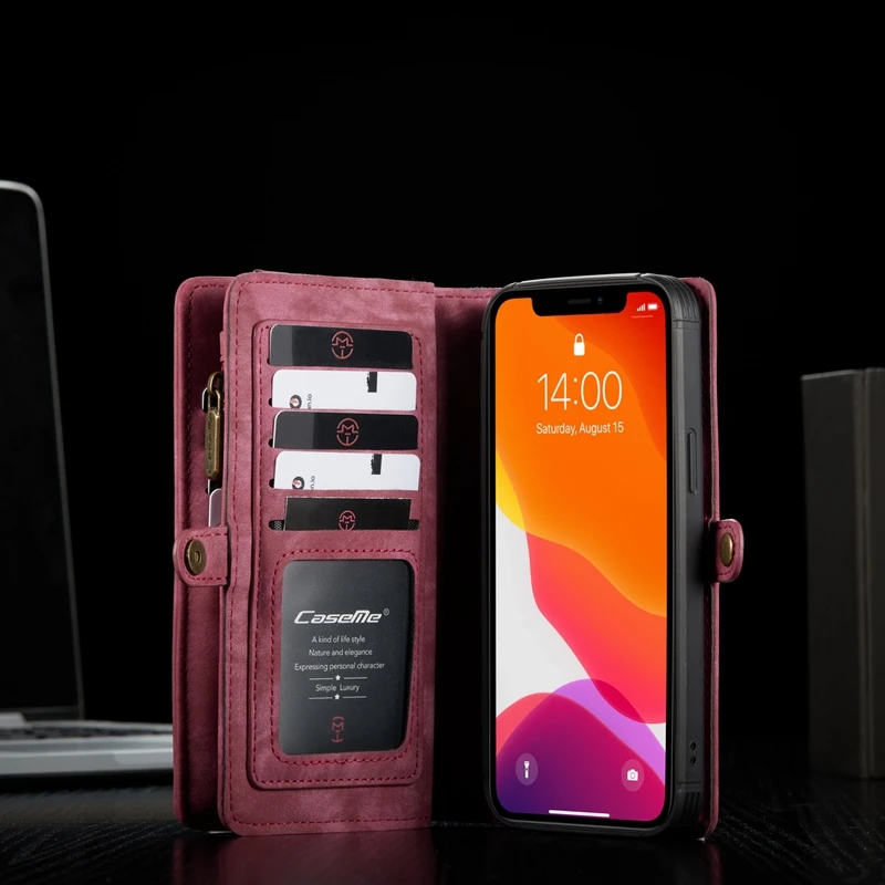 For iPhone 12 13 14 15 16 Pro Max Case Flip Leather Wallet Phone Bag Cover For Coque iPhone 15 11 12 13 Mini 12Pro 14 Plus Case