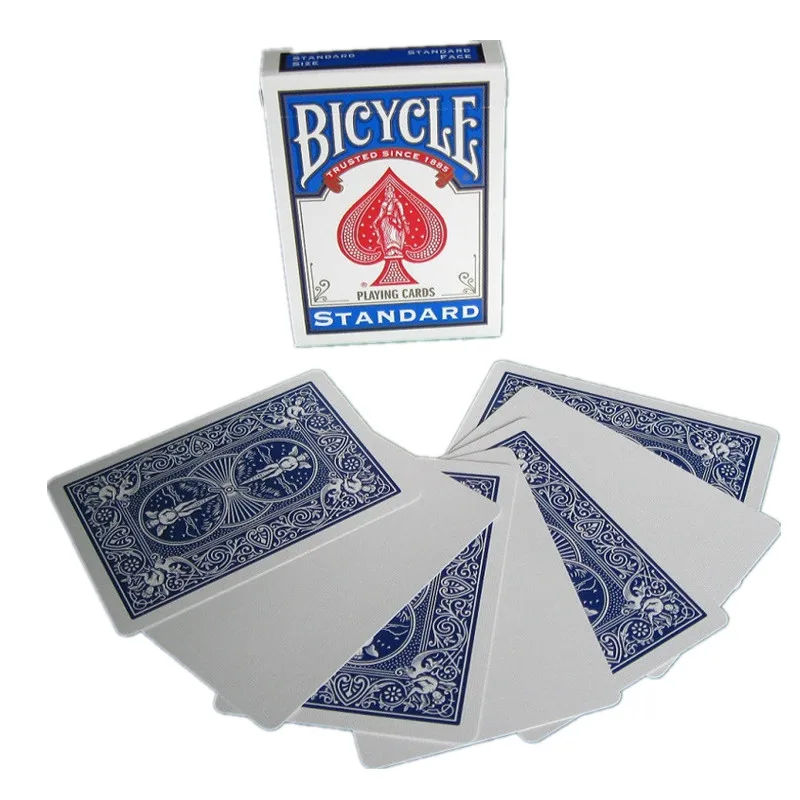 Bicycle Rider Back Red/Blue Back Blank Face Playing Cards Gaff Deck Magic Cards Special Props Close Up Magic Tricks for Magician