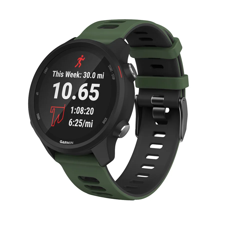 Garmin Venu 2 용 실리콘 팔찌 Garmin Forerunner 158 M 245 55 용 스포츠 시계 밴드 Vivoactive 4 3 Venu 손목 스트랩