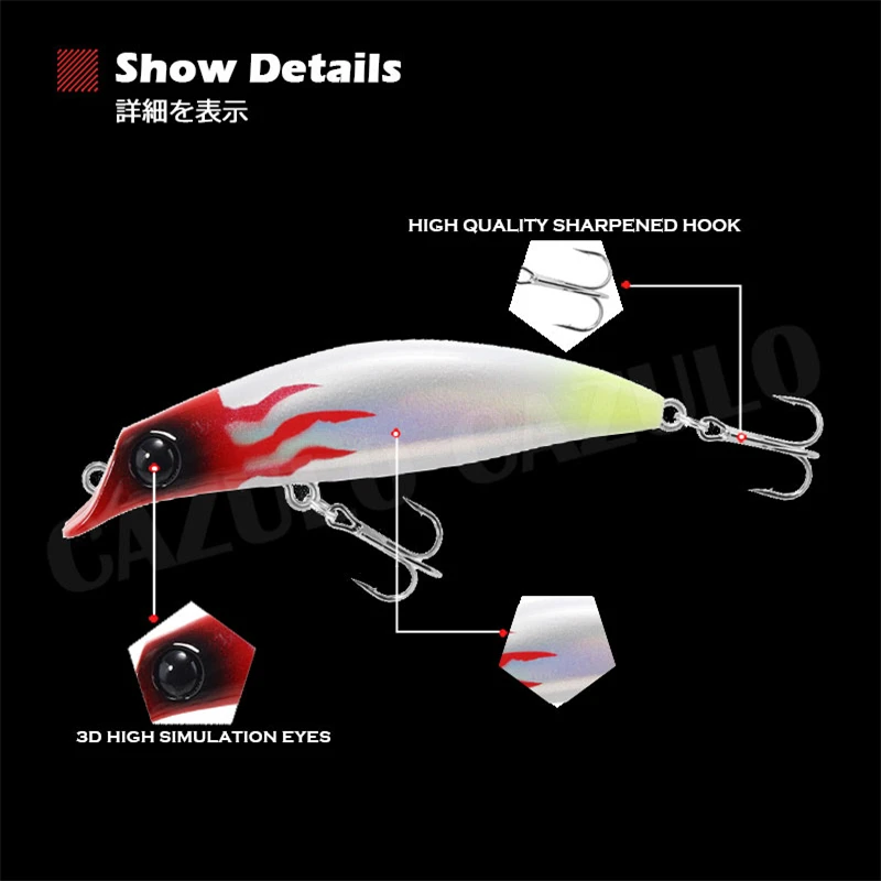 Sinking Popper Fishing Accessories Lure Isca Artificial Weights 8g 75mm Bait Trolling Articulos Kit Pesca Pike Fish Goods Leurre