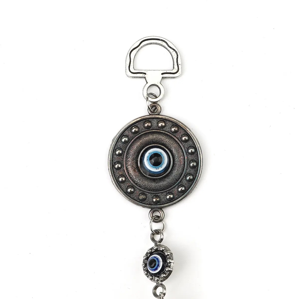 Blue Evil-eye Wall-Mounted Clock Watch Diamond Pendant Home Amulet Hanging Decor Ornament