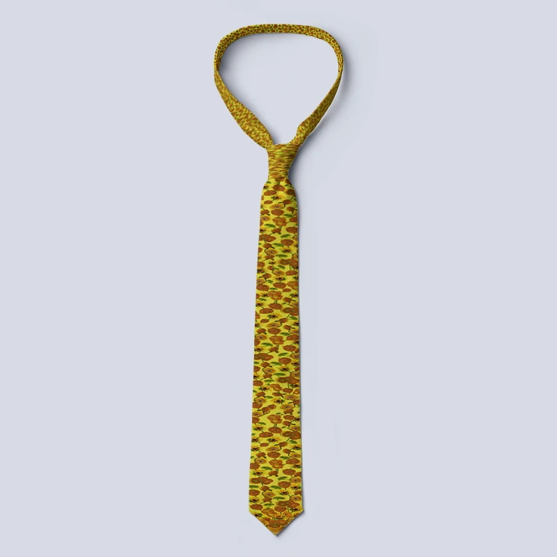 แฟชั่น Van Gogh ภาพวาดอุปกรณ์เสริมเนคไทผู้ชายทั่วไปคุณภาพสูงยอดนิยม Men \'S Ties สูทธุรกิจงานแต่งงาน