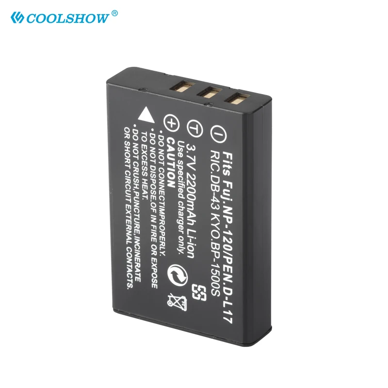 Batería NP-120 FNP120 NP120 para Fujifilm FinePix F10 F11 Zoom M603 MX4 603, batería móvil DLI7 np 120, 2200mAh