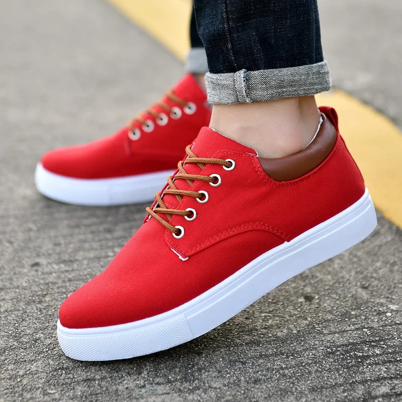 Casual Shoes Men Plus Size 39-47 Canvas Sneakers Boys School Shoes Comforthable Sneakers Man\'s Fall Shoes 2021 New Espadrilles