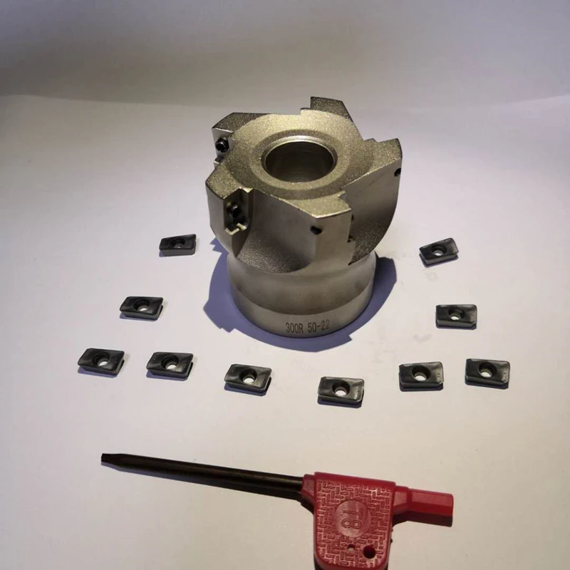 

1pcs 50mm BAP300R-50-22-5T Face Mill CNC Milling Cutter Head + 10X APMT1135 Carbide Inserts 40Cr Mo Carbide Alloy