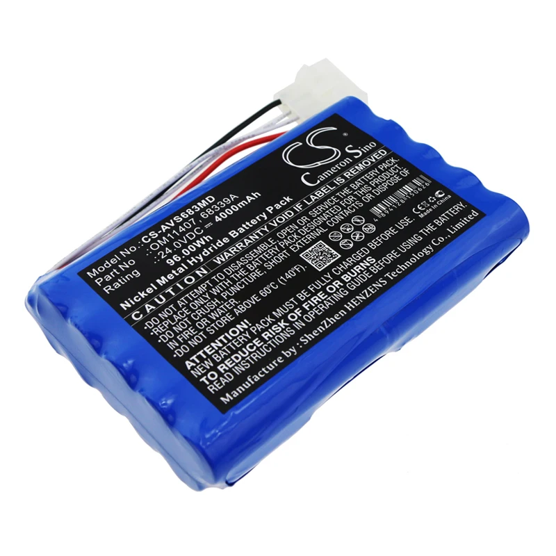 Battery for Viasys Healthcare  68339, 68339A, 68339K, AMED0013 B11407 BMED11407 OM11407 24V/mA