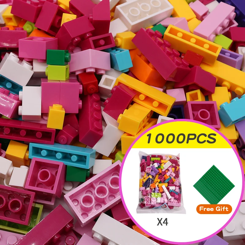 1000 stuks DIY creatieve bouwstenen bulksets stad klassieke bakstenen montage brinquedos educatief speelgoed voor kinderen