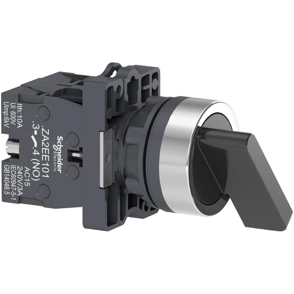 Selector switch long handle three-position self-locking 2NO XA2EJ33 22mm Two normally open