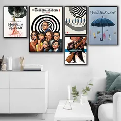 TV Comedy The Umbrella Academy White Glossy Paper Posters Art Painting Home Room Bar Decor Wall Stickers