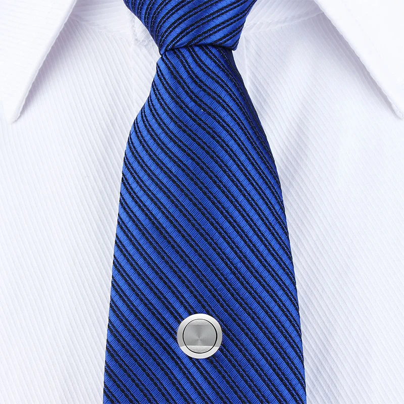 HAWSON Men\'s Tie Pins Classic Tie Tacks with Chain for Men Necktie Accessory