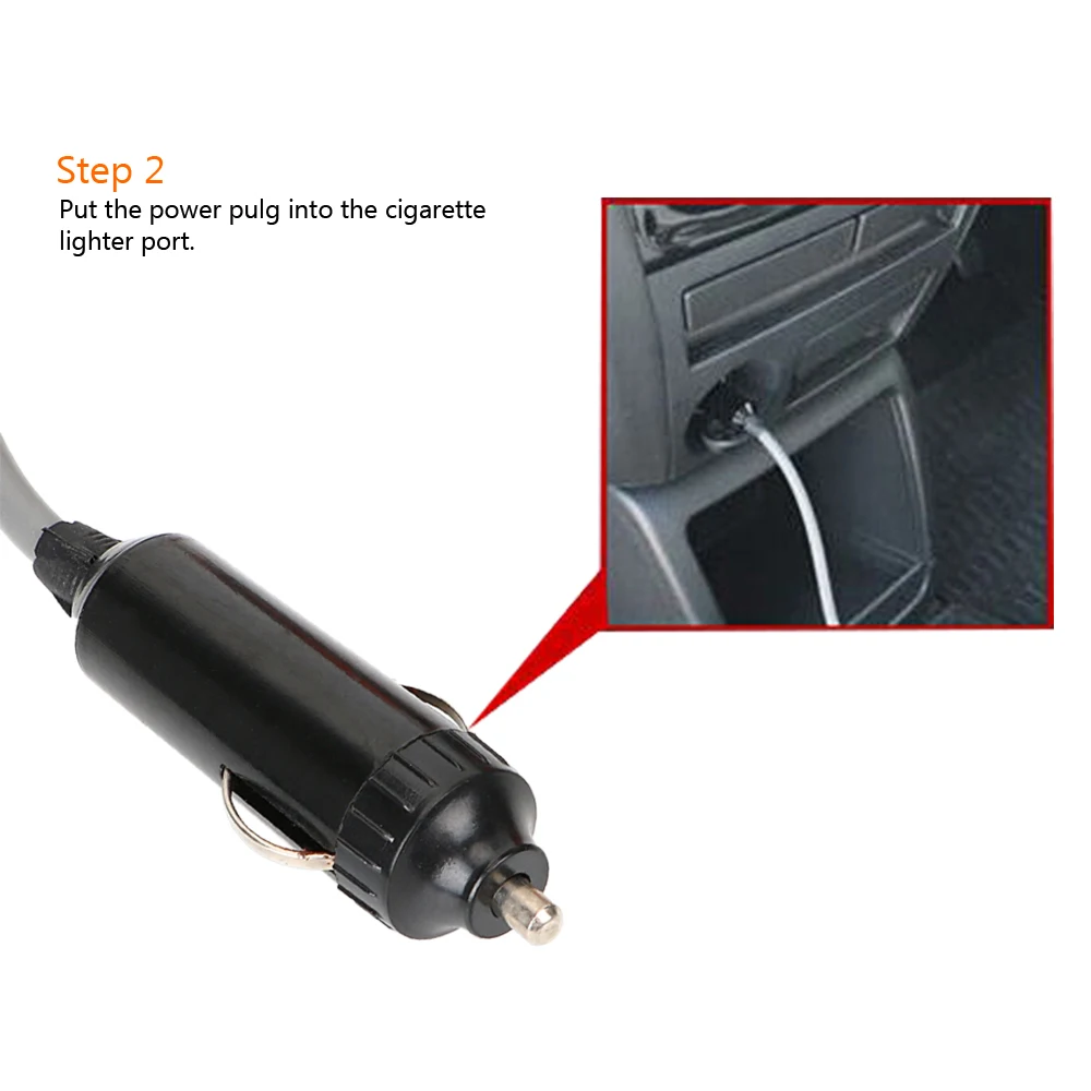 Car Washer Outdoor Camping Travel Shower Car Washing Portable Car Shower Cleaning Tool DC 12V with Cigarette Lighter