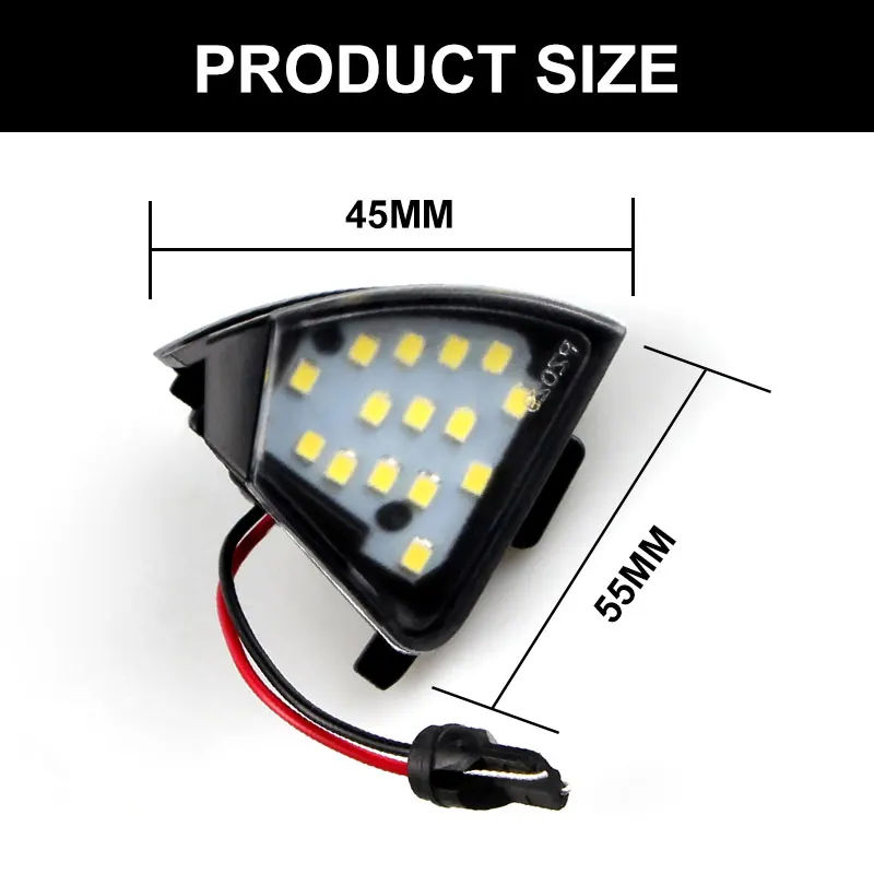 Canbus Error Free LED Under Mirror Light Puddle Lamp For VW Golf 5 GTI Mk5 MkV Jetta Passat B6 R32 Golf6 Variant Welcome Light