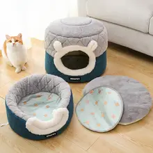 Cat Bed House Plush Kennel #5
