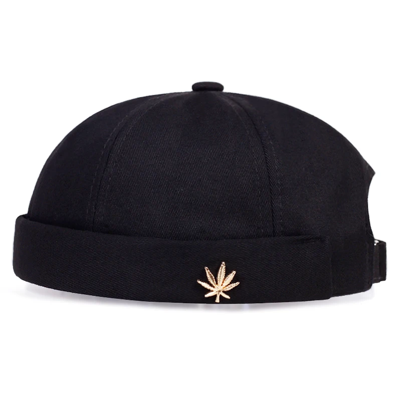 

Новинка 2024, модная Кленовая металлическая Шапка-бини для мужчин и женщин, регулируемая шапка, винтажная Шапка-бини в стиле хип-хоп, ретро, шапка без козырька, шапка для папы