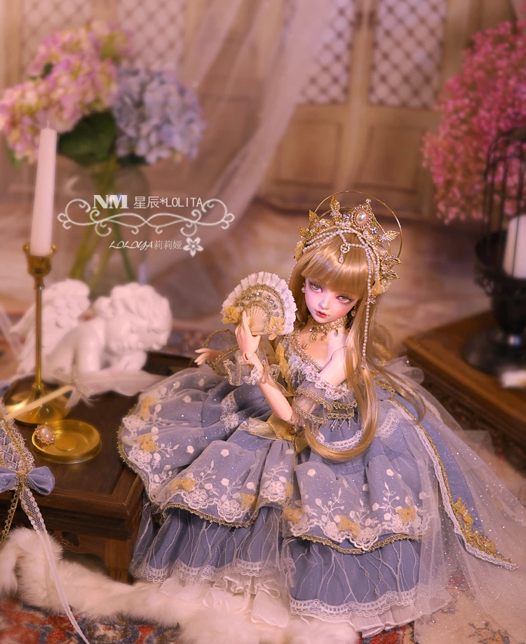 1/3 60Cm Hars Bjd Sd Pop Valentijnsdag Kerstcadeaus Voor Meisje Make-Up Fullset Lolita/Prinses Pop met Kleren Bjd Pop