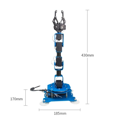 6DOF Full Metal Bus Robotic Arm Manipulator with Parameter Feedback for Arduino