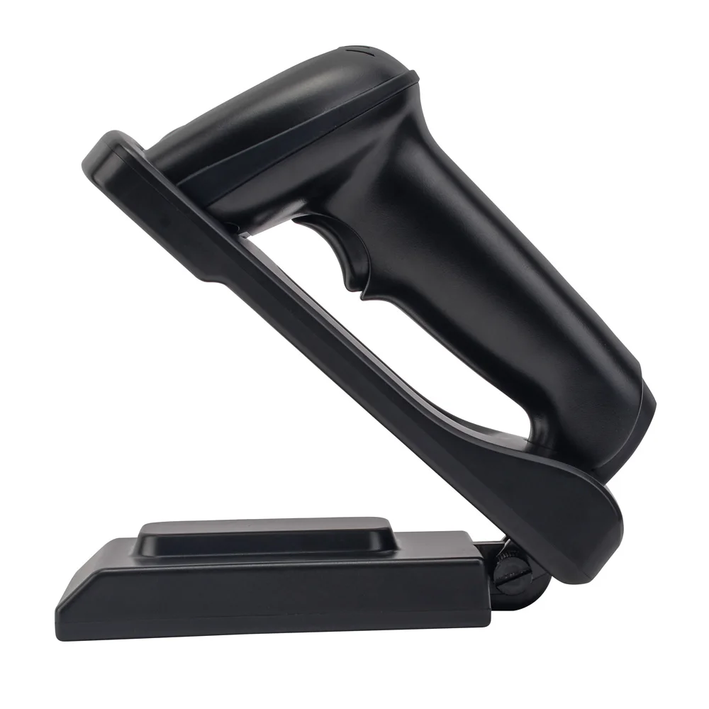 Wireless Barcode Scanner 2.4G Bluetooth Bar Code Reader With Stand Base Charger 1D/2D QR PDF417 for Inventory POS Terminal
