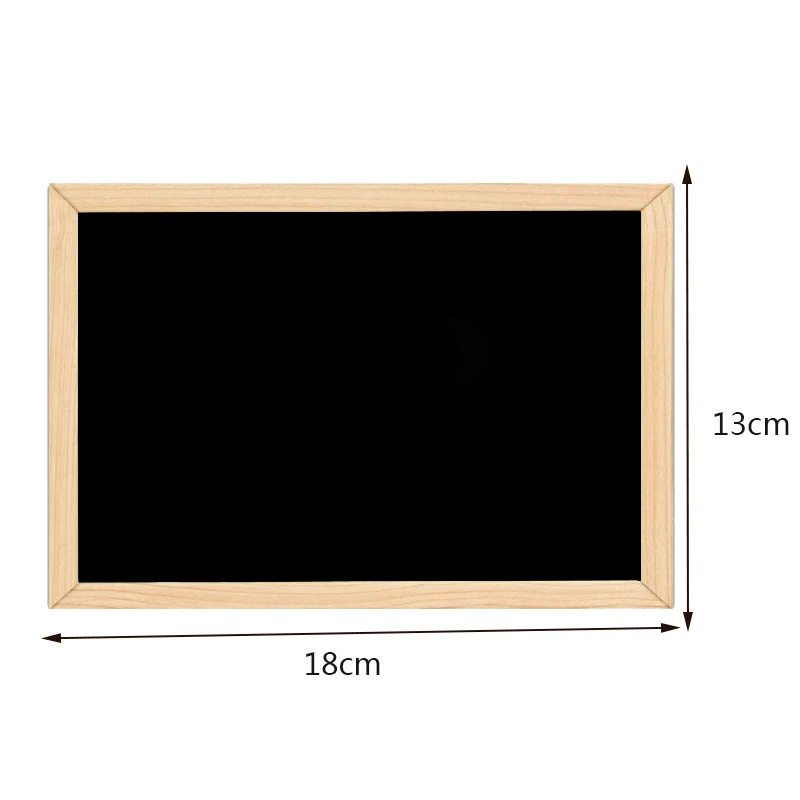 Double-Sided Blackboard Wooden Crafts Wooden Frame Small Blackboard Writing Message Board Home Decoration DIY Listing