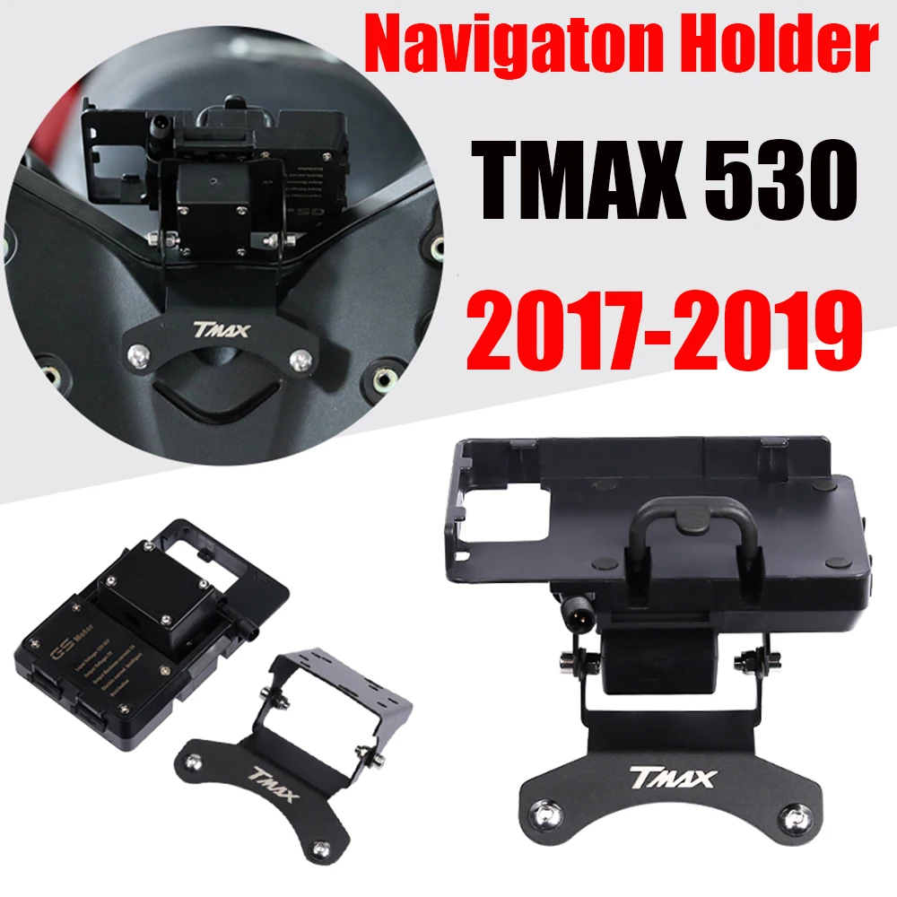 For YAMAHA TMAX530 T-MAX TMAX 530 2012 - 2018 2019 Motorcycle Mobile Phone Holder Smartphone GPS Navigation Bracket Mount Stand