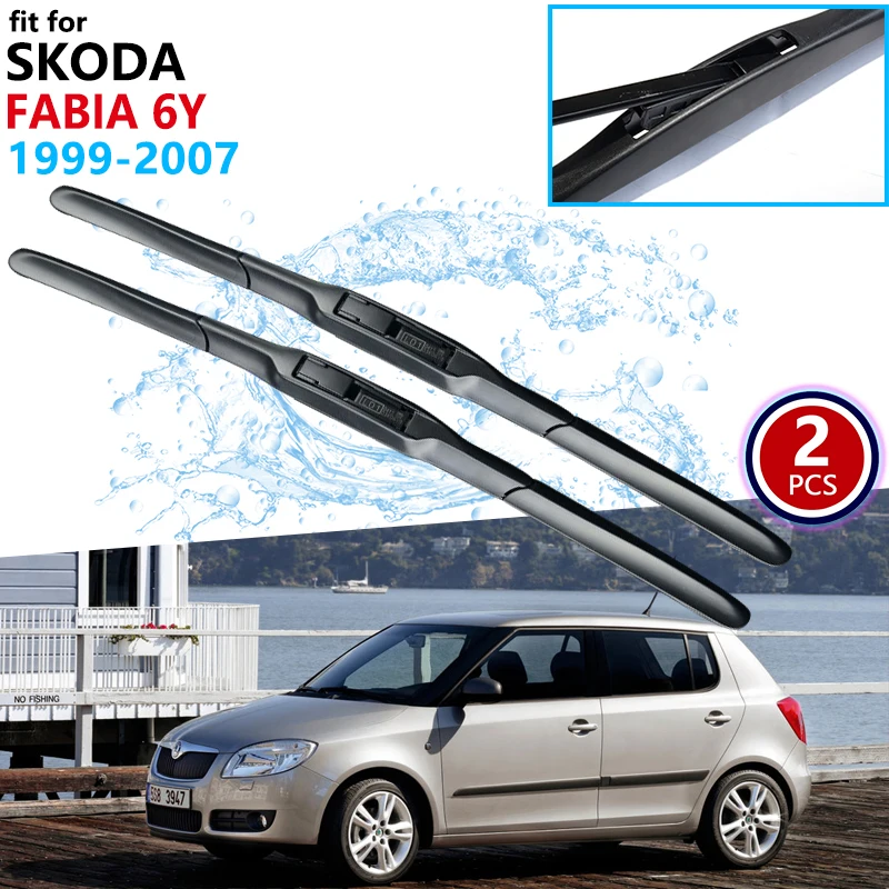 Car Wiper Blades for Skoda Fabia 6Y 1999~2007 MK1 Front Windshiled Brushes 2000 2001 2002 2003 2004 2005 2006 Car Accessories