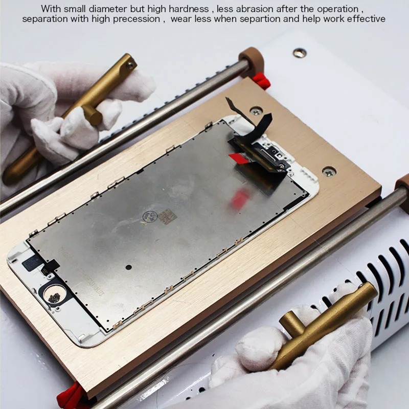 LCD OLED Screen Separating Line Super Hardness Cutting Wire 0.035mm 0.045mm  0.055mm 0.065mm Alloy Steel Wire for Phone Repair