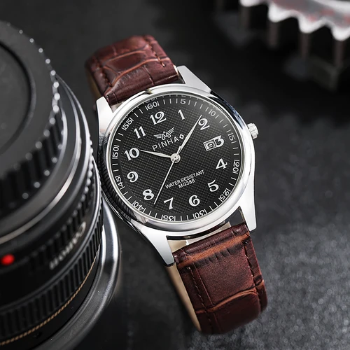 남성용 캐주얼 패션 가죽 스트랩 시계, Montre de luxe homme 2021, 베스트셀러 제품, 위탁 배송, erkek saatleri Relogio 