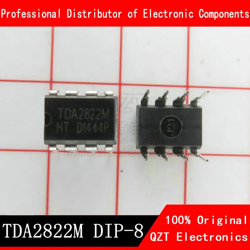 10PCS TDA2822M DIP8 TDA2822 2822 DIP-8 DIP ใหม่และต้นฉบับชิปเซ็ต IC