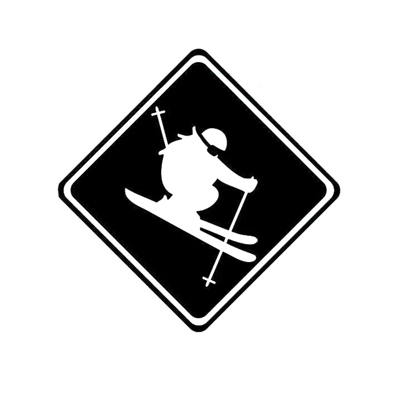 

Car Sticker Fashion Ski Decal PVC Waterproof and Sun Protection Decorative 13cm * 13.1cm