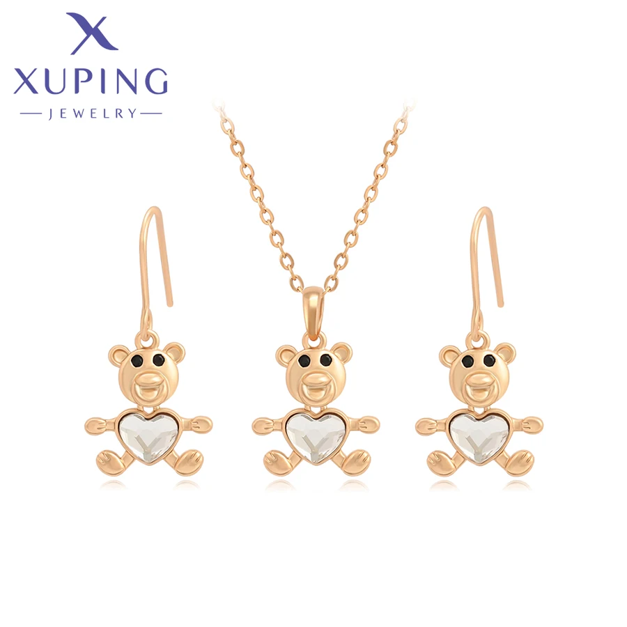 Xuping gioielli nuovo arrivo cristalli Set di gioielli orecchini pendenti misti Color oro regalo ragazza donna