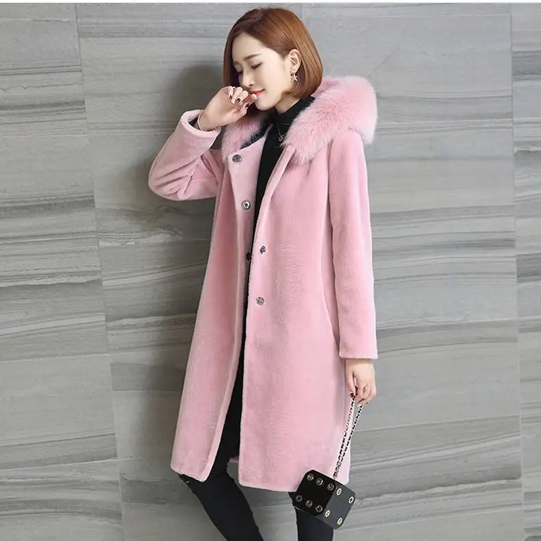 Women Coat Jacket Faux Fur Coat Cardigan Reversible Outerwear Autumn Winter Hooded Long Trench Coat casaco feminino Plus Size