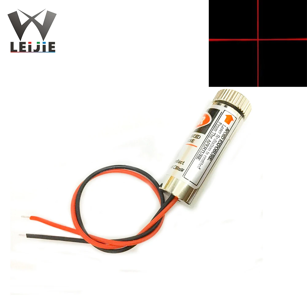 50mW 650nm 12x35mm DOT/Line/Cross positioning Adjustable Focusable 3V-4.5V Red Laser Module 12mm LED Module LD Light