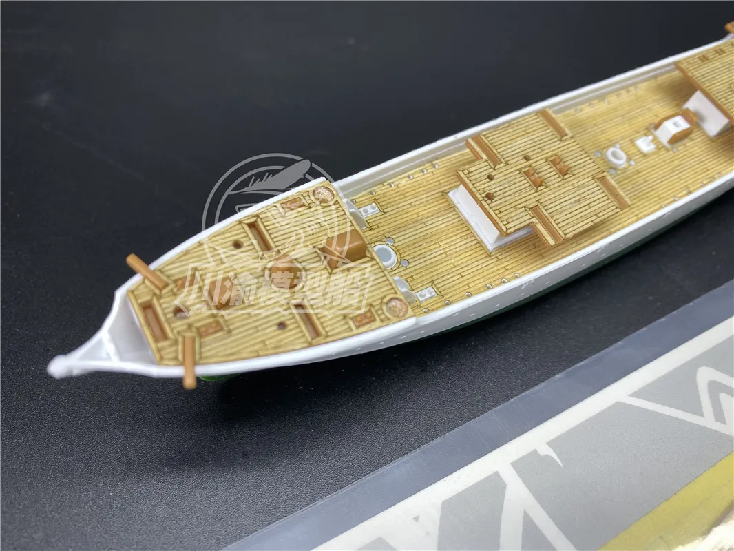 1/350 Scale Wooden Deck Masking Sheet for Danmark Aoshima 04260 Ship Model TMW00065