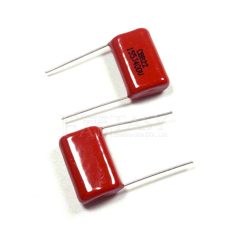 10PCS 400V155J 1.5UF Pitch 20MM 400V 155 1500nf CBB Polypropylene film capacitor