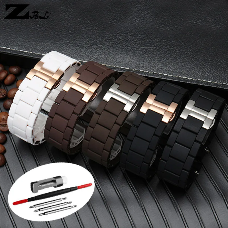 Silicone Rubber Watchband + stainless steel for Armani AR5905 AR5889 AR5890 AR5920 AR5905 Series Man 23mm Woman 20mm