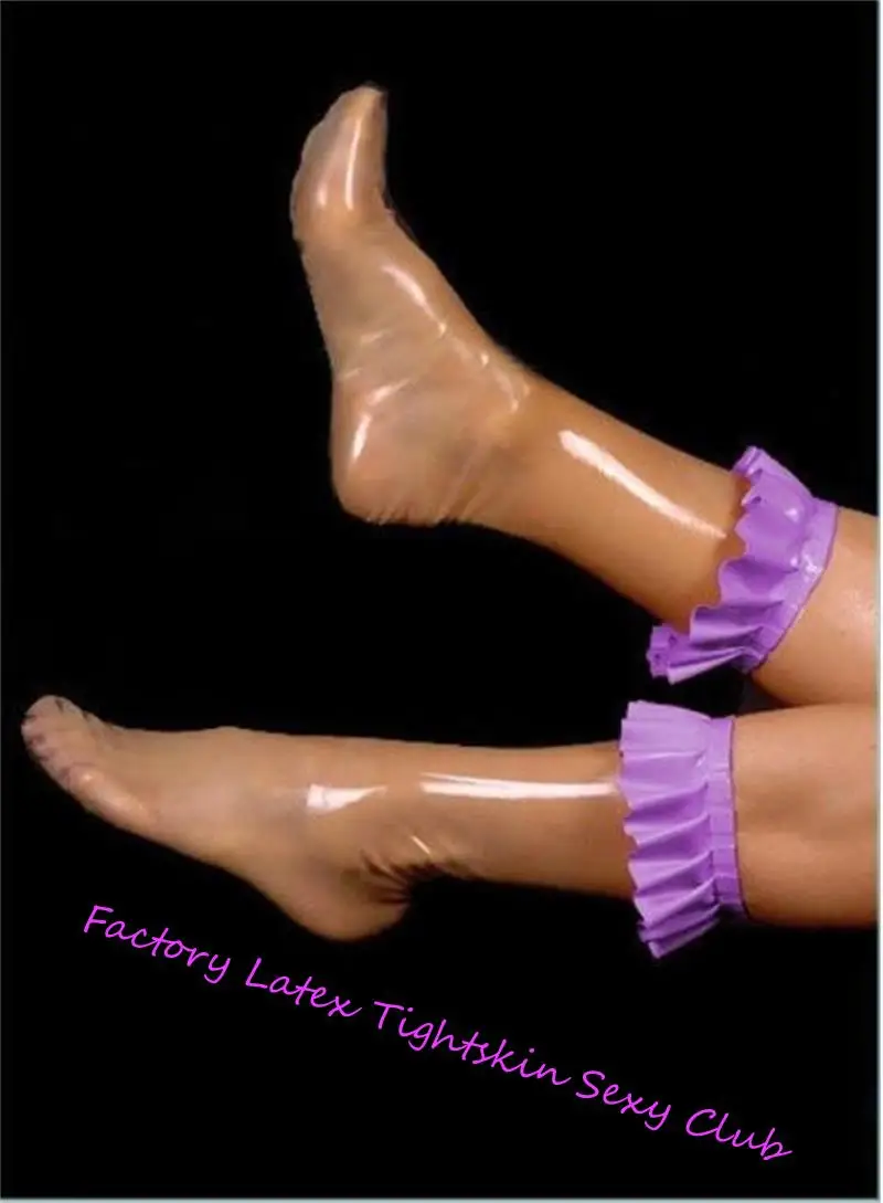 

Women Sexy Nature Rubber Latex Short Sock halloween socks halloween costumes Accessaries for women