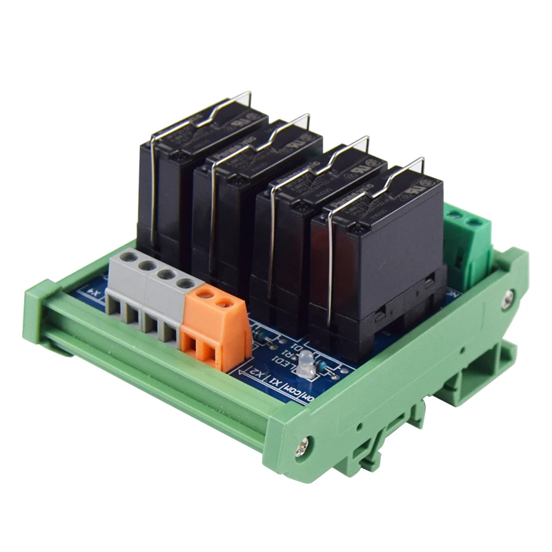 

4-Channel 1NO 1NC 5 Pins Huaqingjun Relay Module 12VDC 24VDC Relays for Street Lamps Control