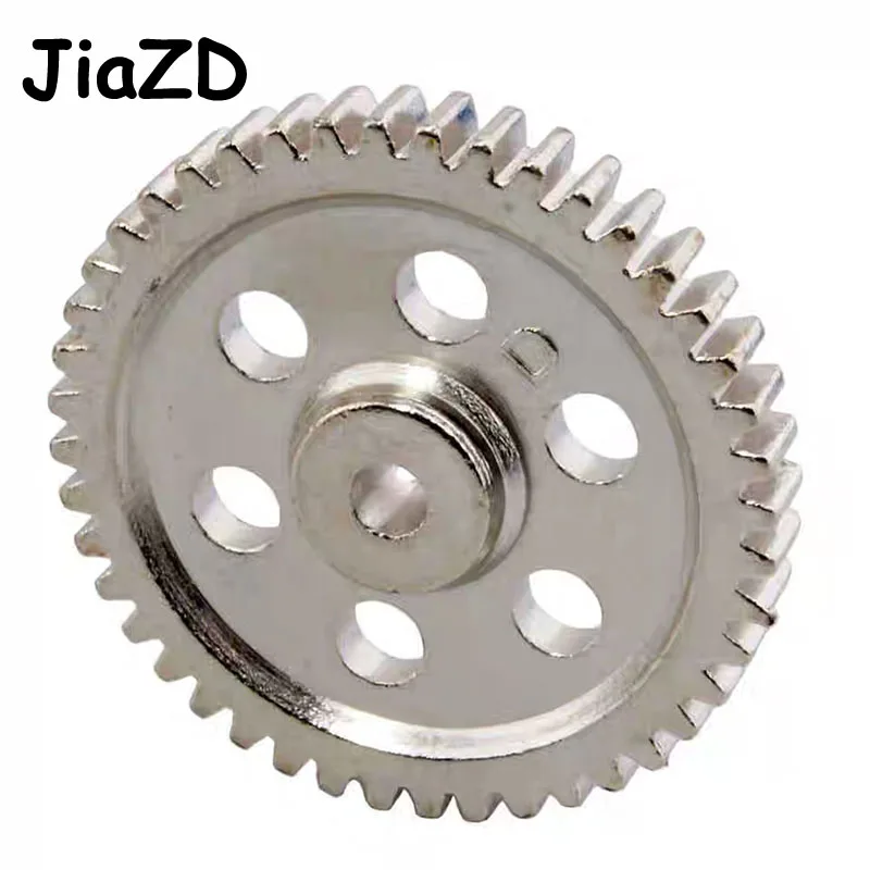 Aluminium Alloy Mental 44T Steel Speed Drive Diff Main Gear for HSP RC 1:10 Model Car Silver 05112 RC Car Accessories Y001
