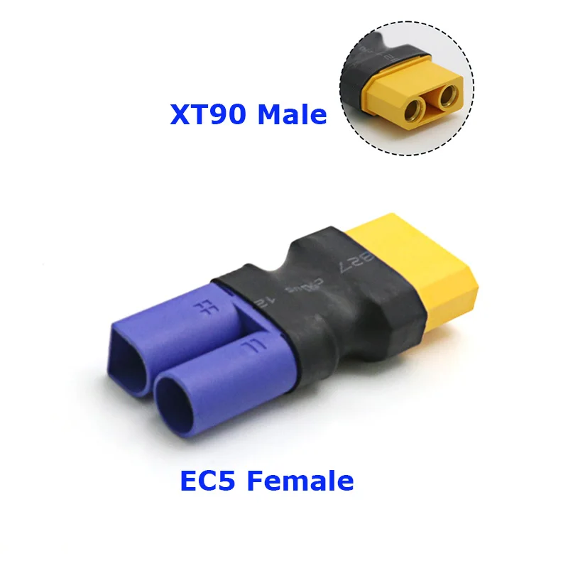 Adapter XT60 męskie/żeńskie do XT30 XT90 EC5 EC3 przejściówka Adapter konwerter RC Drone złącze przetwornica do baterii wtyczki akcesoria