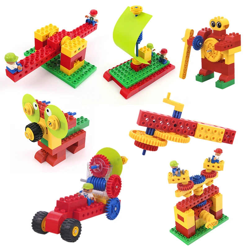 Moc Compatible with Legoes Duplo 9656 Particle Building Blocks Diy Educational Institutions Stem Robot Science Technology Set