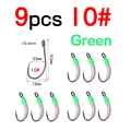 9 piezas verdes talla 10
