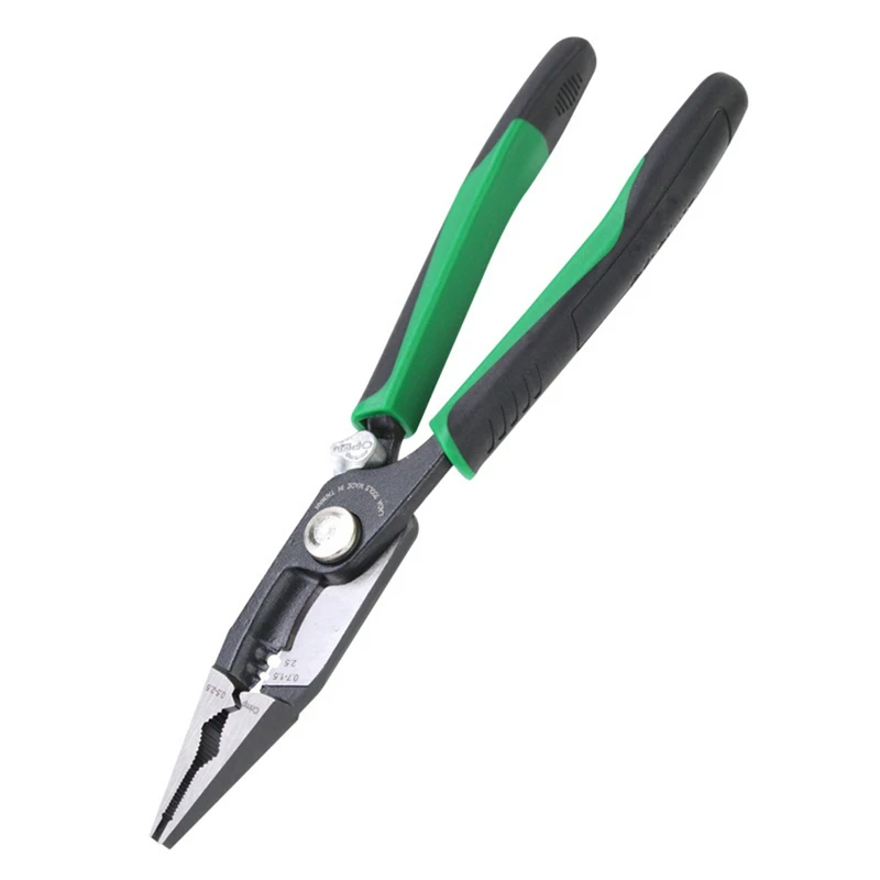 

8inch Crimping Tools Multitool Needle-nose Pliers Nippers Cable Wire Stripper Aalicate Long Nose Pliers With Lock Functio Crativ