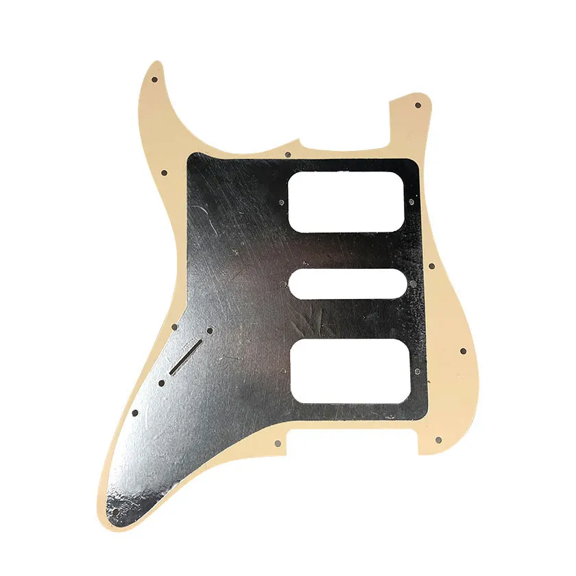 For USA\\Mexico Fd Strat 11 Screw Holes HSH Two Deluxe Humbuckers Single St Guitar Pickguard No Control Hole Scratch Plate