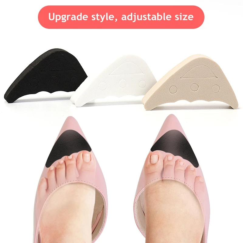 

1Pair Women High Heel Half Forefoot Insert Toe Plug Cushion Pain Relief Protector Big Shoes Toe Front Filler Adjustment