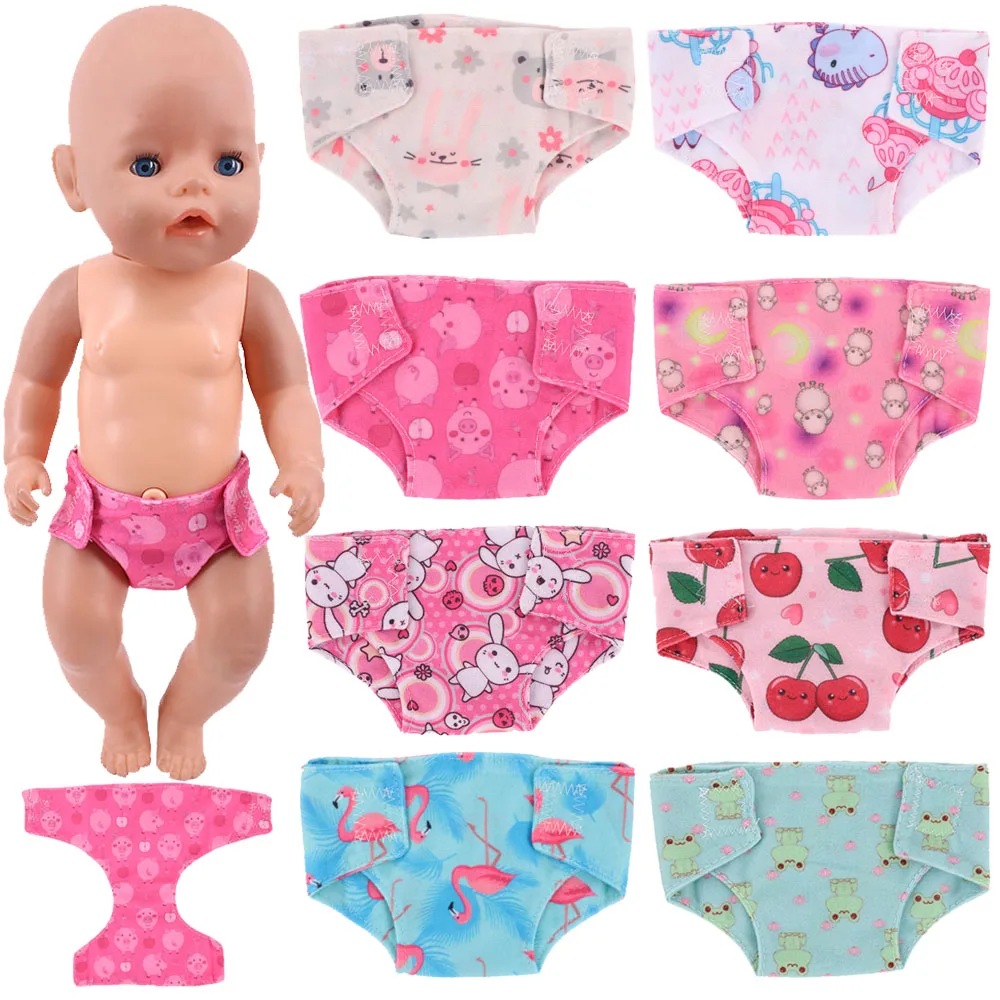 

Doll Pepa Pig George Cartoon Panties&Underwears For 18 Inch American Doll&43Cm Born Reborn Doll For Generation Baby Girl`s Toy