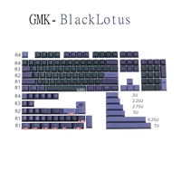 140 Keys GMK Black Lotus PBT Keycaps Cherry Profile DYE-Sublimation For Gaming Mechanical Keyboard GK61 64 68 84 87 96 104 108