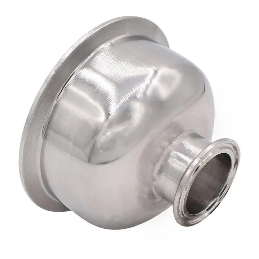 1 Buah 1.5 "Ke 4" 304SS Hemispherical Tri-clamp Bowl Reducer Saniter Pipa Fitting