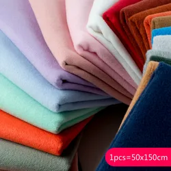 50x150cm Cashmere Coat Fabric Winter Imitation Wool Cloth Double-sided Fashion Solid Color Handmade Sewing For Women Coat