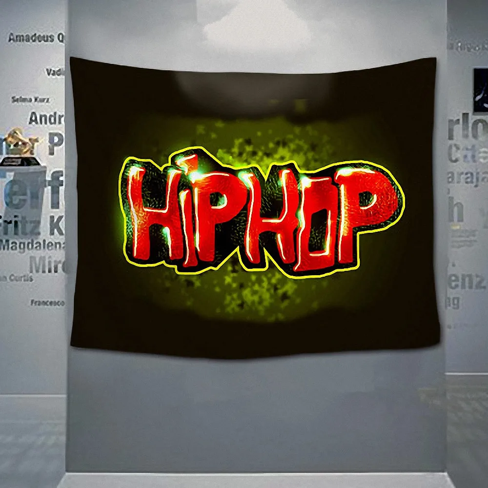 Hip-Hop Music Rock Band Poster Large Retro Flag Banner HD Print Cloth Art Hanging Painting Tapestry Wall Sticker Bar Home Decor