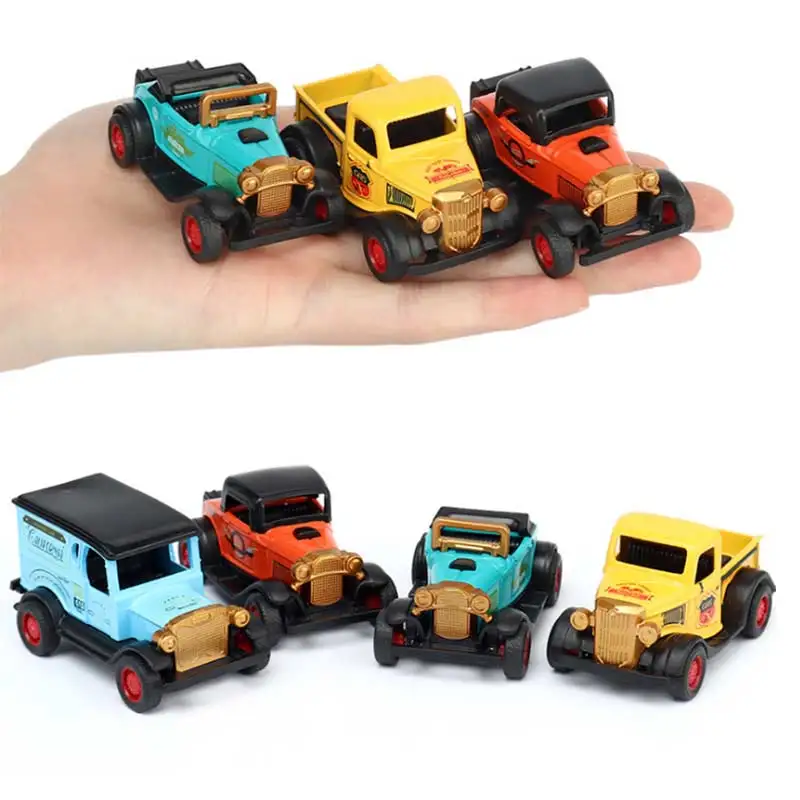 Children Classic Alloy Pull Back Car 3 Year Kid Educational City Trucks 1:32 Simulation Model Game Toys for Boys Gifts